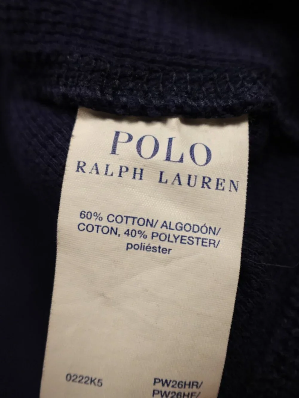 Polo Ralph Lauren Bear Waffle Knit Sleep Shirt Men’s XL‎ Navy Thermal